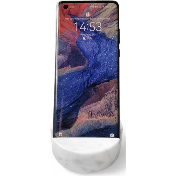 Luxurious Marble Cell Phone Stand Holder for Cellphone Tablet On - Picture 3 of 7